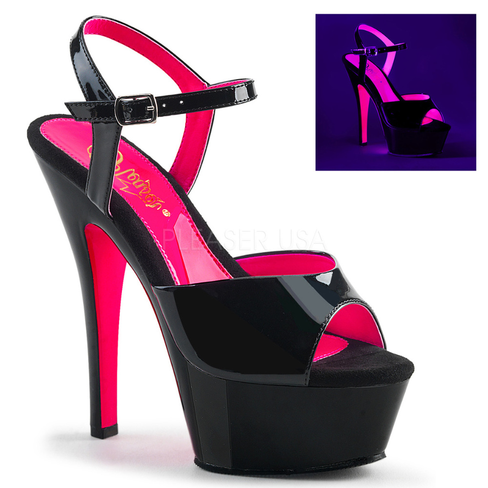 Platform Glow Stiletto High Heel Shoes